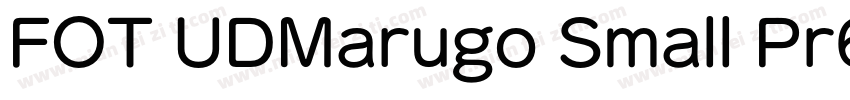 FOT UDMarugo Small Pr6N Bold字体转换